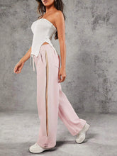 Haute Stripe Side Drawstring Sweatpants